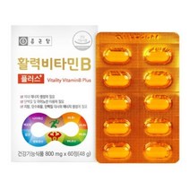날송건강 종근당 비타민 B 비 군 b1 b2 b6 b12 활력 조혈 신경비타민 영양제 알약, 60정, 5개