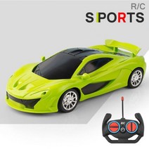 입문용 알씨카 무선 RC카 자동차 조종 116 RC Led 빛 2.4G 라디오 원격 제어 고속 드리프트 레이싱 모델 차량 소년, 엠 유스 그린
