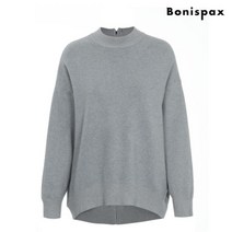 [보니스팍스(여성의류)] [보니스팍스]뒷 지퍼 반폴라 니트 풀오버-MR62KP096