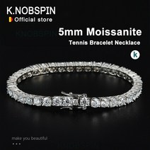 테니스팔찌 노브 스핀 5mm moissanite tennis 여성용 925 d 128