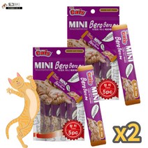 더캣츠 미니베로베로 고양이 습식 파우치 5개입, 2팩, 참치 (5P)