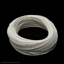 전선관 전선탈피기 전선 3D 프린터 용 절연 고온 전자 케이블 5/10M UL1332 PTFE 와이어 30/28/26/24/22/20/18/16/14/13/12/10 AWG FEP, [01] White, [12] 10AWG, [01] 5 Meters
