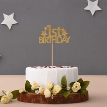 파티해펠트 케이크 토퍼 [1st BIRTHDay], 민트