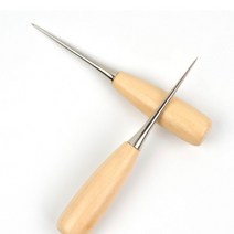 바느질 송곳 우드 손잡이 의류 가방 퀄트 가죽공예 뜨개질 도구 공방 재봉 펀치
