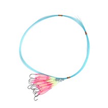 이누잇 신형케미 꼴뚜기 장축광칼치바늘, 신형케미/꼴뚜기 장축광 칼치묶음바늘, 2/0(핑크형광)