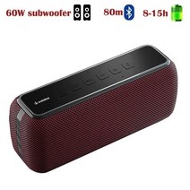 휴대용스피커불멍 인공지능스피커 버스킹 xdobo x8 60w 강력한 휴대용 야외 무선 블루투스 스피커 tws hifi 홈 시어터 시스템 음악 사운드 박스 soundbar for, x8-빨간색