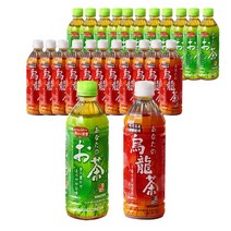 산가리아 당신의 우롱차 12개 녹차 12개 500ml, 1box