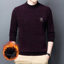 NEENCA 남성 캐주얼 라운드넥 니트