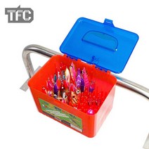 TFC 선상 거치형 벌집 에기 박스 클램프 포함 애자 보관 케이스
