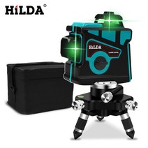 HILDA 12라인 3D 레이저 레벨기 수평기 그린레이저 4V8H HONGKONG BLUEPAN AD CO. LIMITED 정품인증, 그린