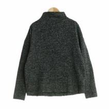 유니클로 차콜 멜란지 반하이넥티셔츠 여자 4500