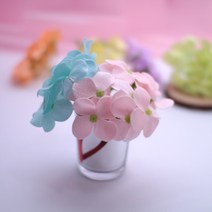 수국 비누꽃 큰사이즈 낱개 조화 도매, #08_연노랑