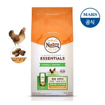 뉴트로초이스 뉴트로 내추럴 초이스 고양이 사료 헤어볼 어덜트 닭고기와 현미, 6.35kg, 1개, 닭