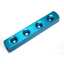 Interstate Pneumatics FPM44S 알루미늄 직사각형 연필 매니폴드 4방향 콘센트 1/4인치 NPT 암, 1