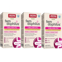 자로우 펨 도피러스 여성 프로바이오틱스 유산균 50억 CFU 60 베지캡슐, 60캡슐, 3개