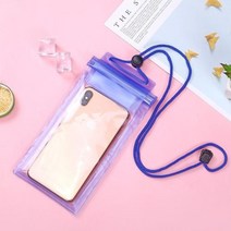 패들보드 SUP 서핑 보드 범용 방수 가방 낚시 스탠드 업 패들 투명 휴대 전화 케이스 수중 비디오 보호, deep blue