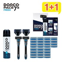 도루코 [1+1세트] 페이스7II 프레쉬 면도기