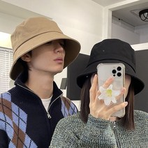 남자 여성 왕 대두 빅사이즈 오버핏 깊은 버킷햇 벙거지 챙 모자