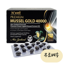 하이웰 초록입홍합 오일 효능 40000 약3달 뉴질랜드 청홍합, 60정, 1개, 60정