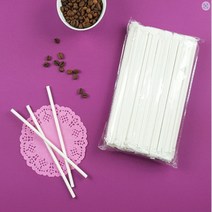 종이빨대 6x197mm 흰색(벌크) 5000개