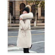 DFMEI 겨울패딩 롱 빅퍼카라 파카 패딩 도톰 롱 여성복 가미 패딩