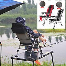 낚시의자 접이식 목받침 수납주머니 일반형 탈부착 커버시트 오리발 조절가능, 1.일반형 레드
