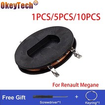 원격시동 스마트키 복사 경보기 차키 순정 버튼 자동차 OkeyTech 1/5/10 PCS Renault Megane 자동차 키 용, 03 10 PCS