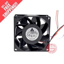 DELTA 8038 3PIN UPS 12V 0.87A FFB0812SHE-ROO 냉각 팬, 한개옵션0