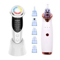 얼굴마사지기계 초음파세안 초음파 7 In 1 RF EMS 페이셜 리프팅 디바이스 페이스 마사지기 LED 라이트 테라피 스킨 리주버네이션 블랙헤드 리무버 모공 진공 청소기, [04] Type 4