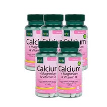 홀랜드앤바랫 칼슘 마그네슘 비타민 D 60정 Holland & Barrett Calcium Magnesium Vitamin D, 5팩