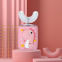 가성비어린이용 U 모양 전동 칫솔 충전식 실리콘 치과 클리너 만화 360 ° 음파, 27 7-15 toothbrush