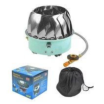 캠핑왕국 연꽃 바람막이형 접이식 버너 스토브, 연꽃 (KH-17), 1개