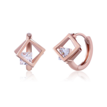 루브르파리 루브르파리 14K 라뮤트 크리스탈 원터치 링 귀걸이 EA1947