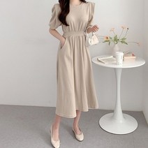 어깨 팔뚝살 커버 플레어 롱스타일 꾸안꾸 원피스 미니원피스 -72394EA