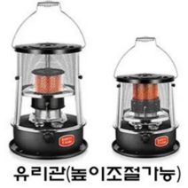 등유 캠핑 난로 기름 심지 소형 석유 히터 레트로 난방기 풀세트, 유리관 블랙 002, 1개