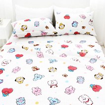 [624CONTAINER]BT21베이비 스케치 뱀부리플홑이불 (대나무 여름용)(985276)포장훼손 반품불가