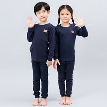 아동용 와펜 네이비 9부 20수 후라이스 실내복 상하벌