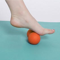 마시지볼 사무실운동기구 풋 스트레칭 지압 안마 라크로스볼 발 마사지공 맛사지볼 종아리 근육 빼기, 땅콩볼, 오렌지