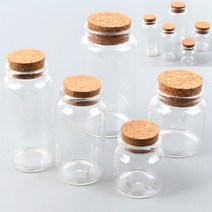 코르크 마개 원형 유리병 중대형 37X40MM 마개 유리병 원형, 37x80mm
