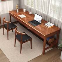 책상 테이블 학생용 독서실 의자 가정용 컴퓨터 서재 창 옆의 단단한 나무 긴 가정 연구, cr6000 파란색과 흰색 싱글 테이블 공부와 사, 160x60x80cm