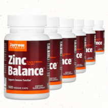 Jarrow Formulas Zinc Balance 자로우 포뮬러스 징크 아연 밸런스 15mg 100캡슐, 100정, 6개