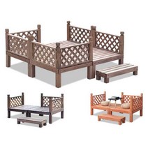 조립식정자 펜션 옥상 원두막 바베큐장 정원 야외바베큐장 시스템 정자 야외정자 조립식, 단일 주황색 플랫폼 90x90x36 높이