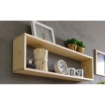 여러크기조합가능 모던 원목 사각 벽 진열선반(80cm) 무지주 벽고정 현관, 570벽선반