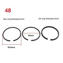 밸런스 링 2 개 포함 공기 압축기 피스톤 3 개 씰 1 공압 부품 실린더 교체, 03 48mm