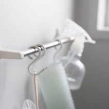 소프트 S자 후크 S고리 욕실 주방 걸이 다용도, 화이트L(2p), 2개