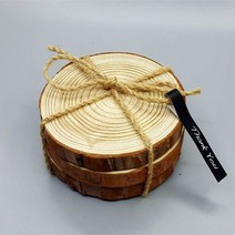 컵받침 나무받침 나무슬라이스 10cm 5P 장식소품 인테리어 우드코스터 나무슬라이스, 본품
