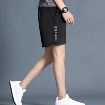 남성 여름 스포티 반바지 트레이닝바지 헬스바지