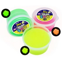 아모스 아이슬라임 액체괴물 야광 300g, 옐로우