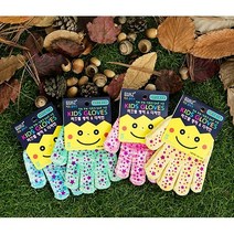 어린이장갑 안전 보아즈 미끄럼 방지 키즈 글러브 체험학습 야외 장갑 핑 작업 만들기, 3-5세용_블루