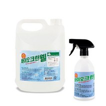 크로바 바이오크린웰 살균소독제 발효알콜 대용량 4L+500ml